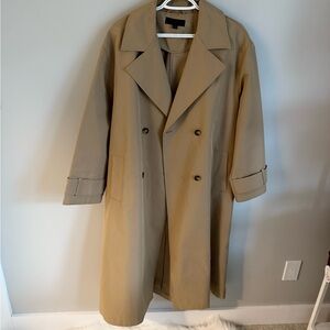 Zara Women's Double-Breasted Trench Coat - Tan